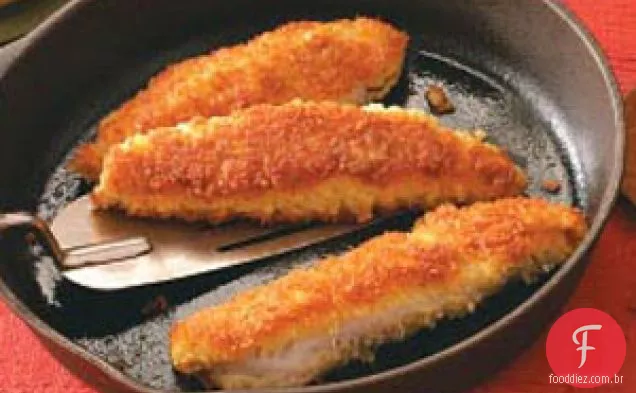 Peixe frito Cajun crocante
