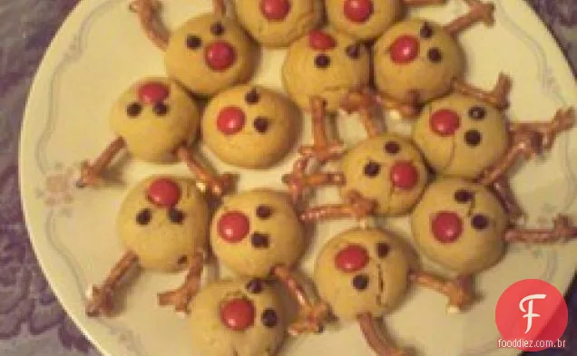 Biscoitos macios de manteiga de amendoim