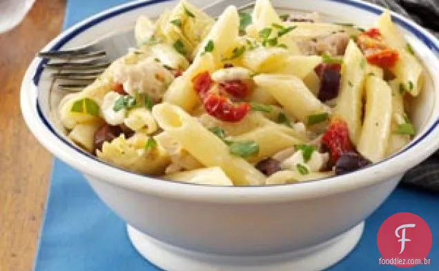 Macarrão com Frango Grego