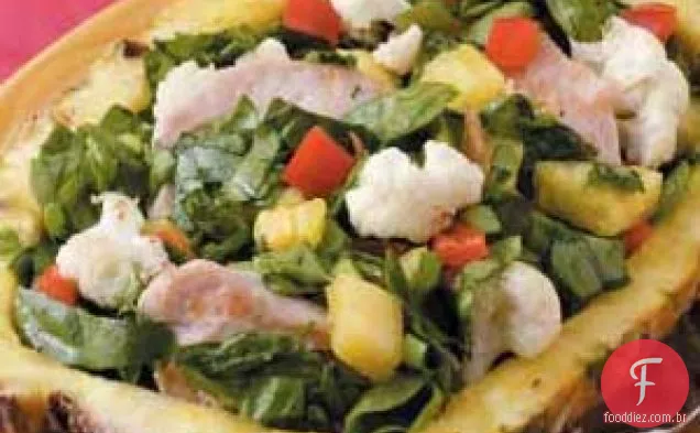 Salada de peru com abacaxi
