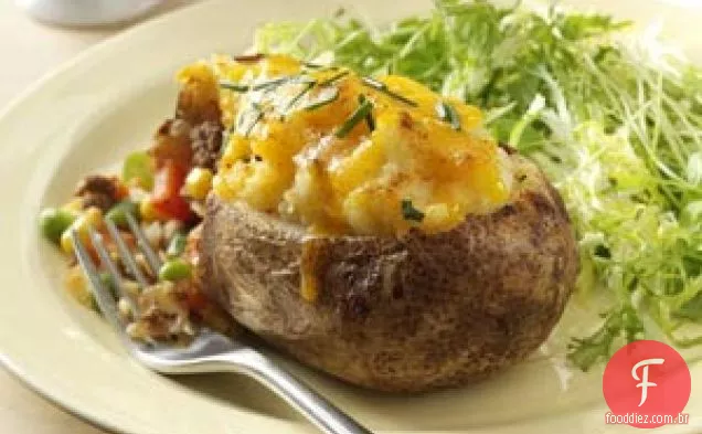Torta de Pastor Batatas Assadas Duas Vezes