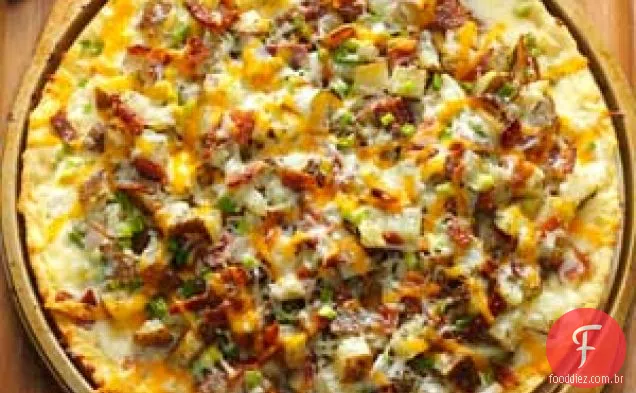 Pizza de batata assada