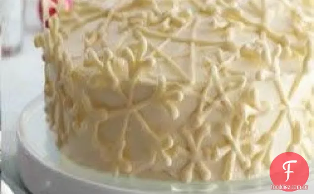 Bolo de floco de neve de baunilha