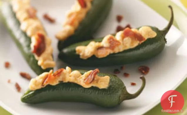 Jalapeños Recheados com Queijo