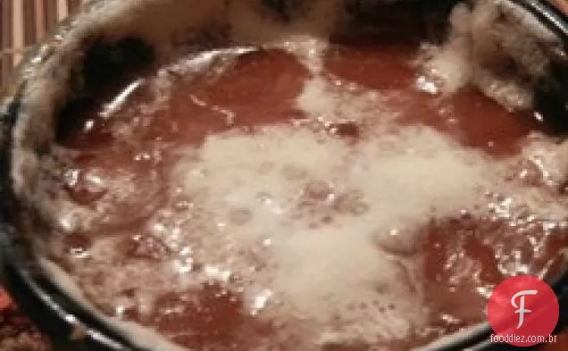 Feijão cozido cristalizado