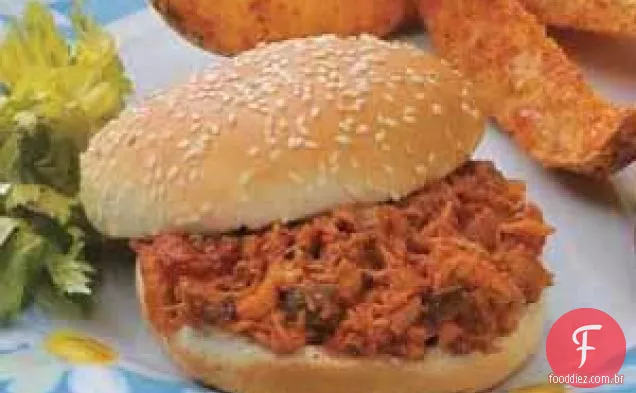 Sanduíches de Frango BBQ