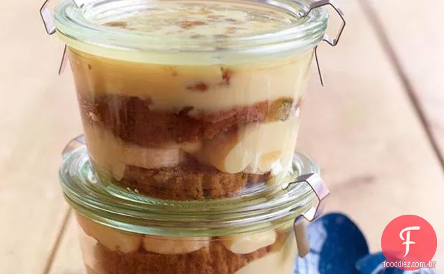 Pudim de Muffin de Banana