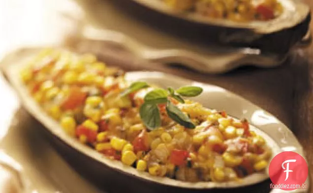 Berinjela Recheada com Legumes