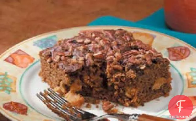 Bolo de maçã e gengibre