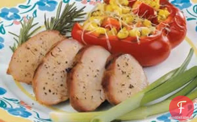 Lombo de porco teriyaki