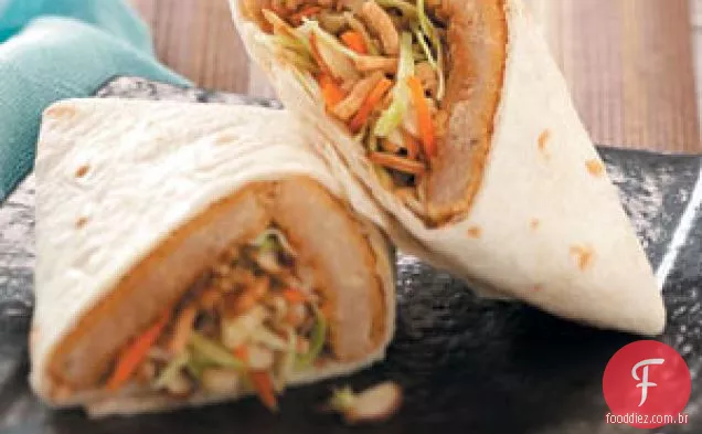 Wraps Asiáticos Sem Carne