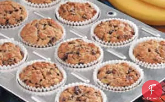 Muffins de Banana com Farelo