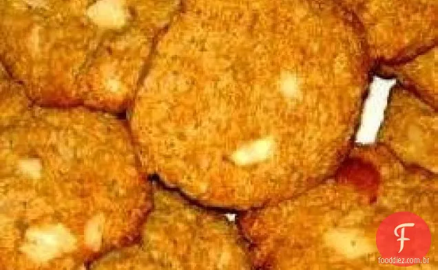 Biscoitos de aveia e nozes de macadâmia da Sue