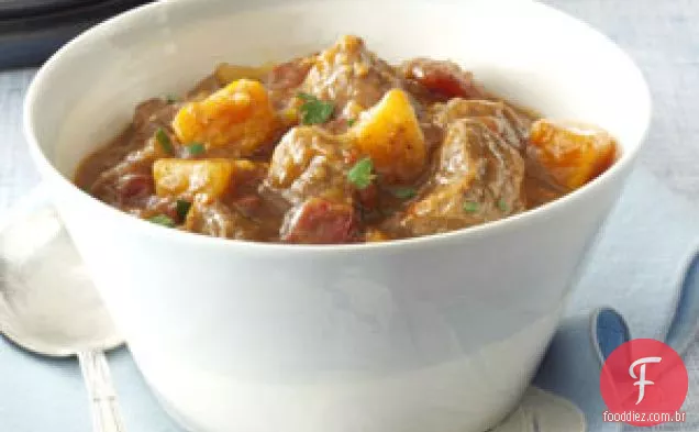 Ensopado de Carne com Colheita de Abóbora