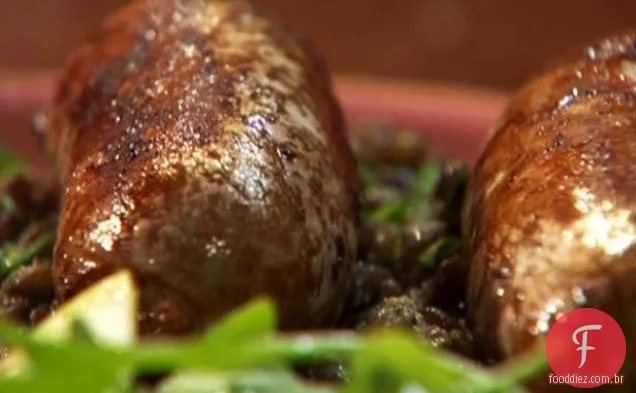 Salsicha com Lentilhas ao Alho