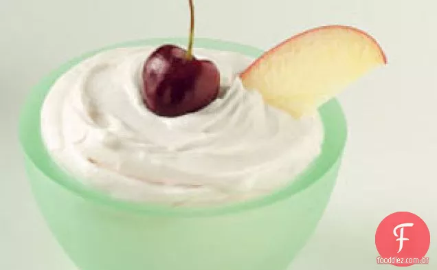 Molho de frutas com marshmallow