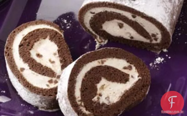 Rocambole de Cannoli de Chocolate