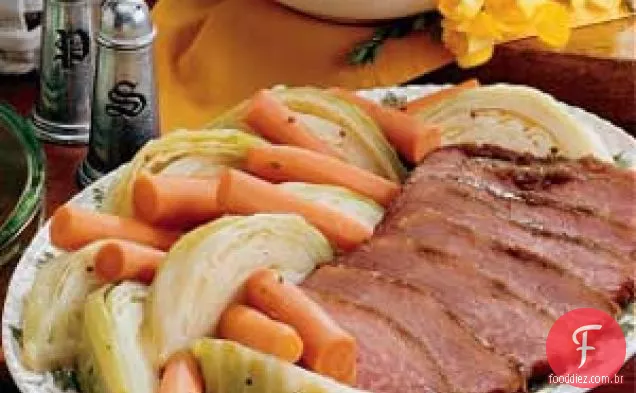 Carne enlatada e repolho