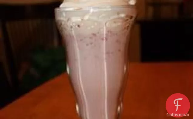 Milk-shake de morango delicioso