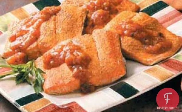 Salmão com Salsa Doce