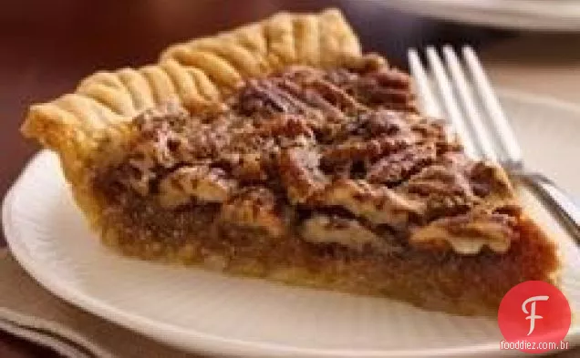 Torta de nozes pecan dourada