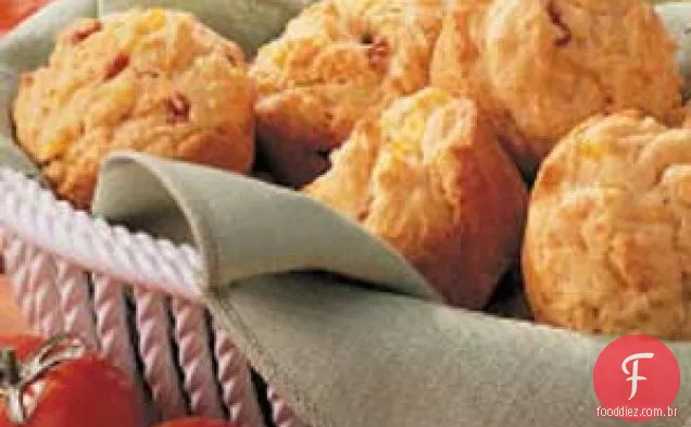 Muffins de milho com molho
