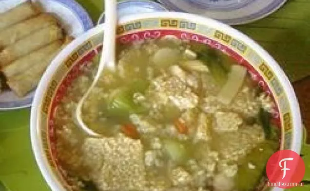 Sopa De Arroz Quente Chinesa