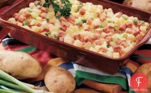 Presunto e Batatas Gratinados