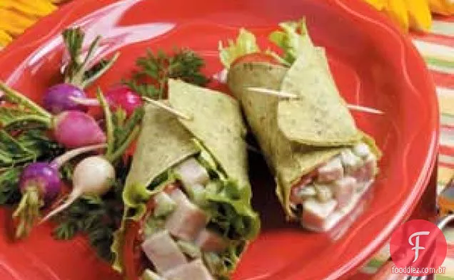 Wraps de Salada de Peru