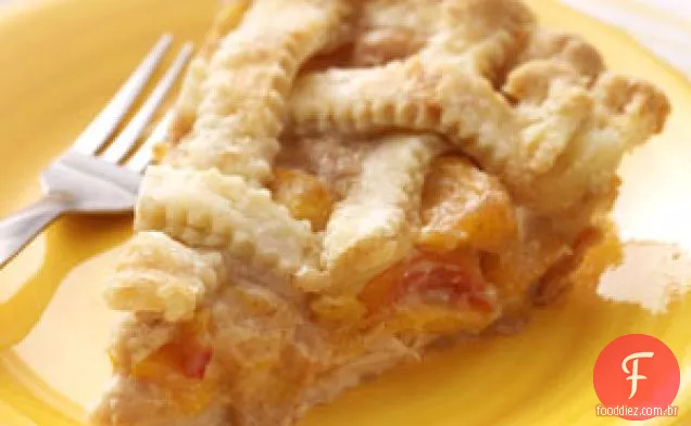 Torta de Pêssegos e Creme