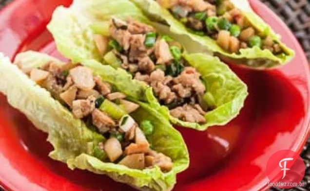 Envoltórios De Alface De Frango Chinês (As Crianças Cozinham Segunda-Feira)