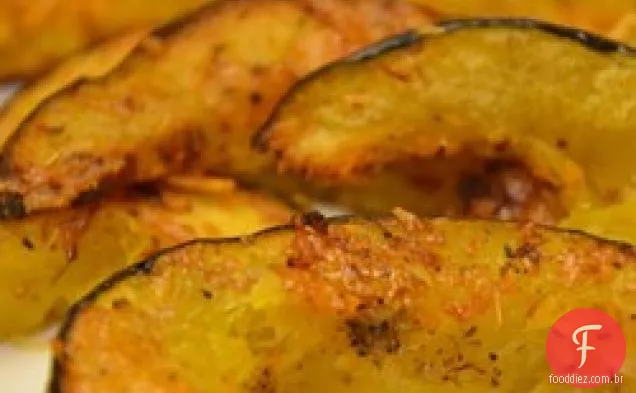 Abóbora bolota assada com parmesão