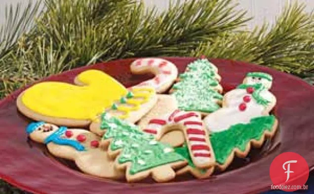 Biscoitos de manteiga de amendoim recortados