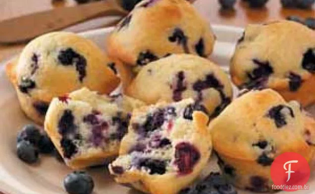 Muffins de mirtilo tradicionais