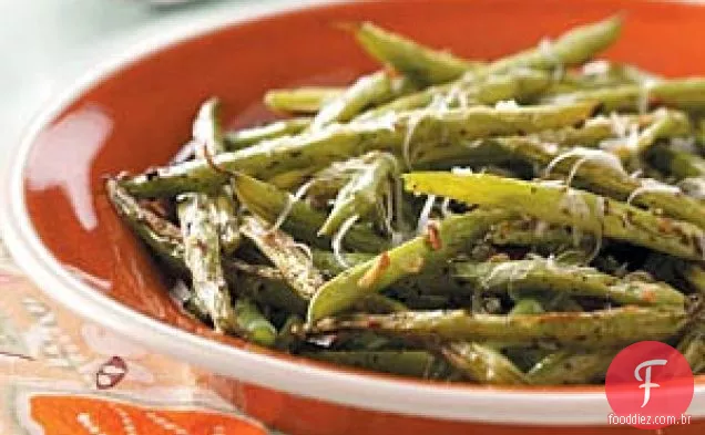 Vagem torrada com parmesão