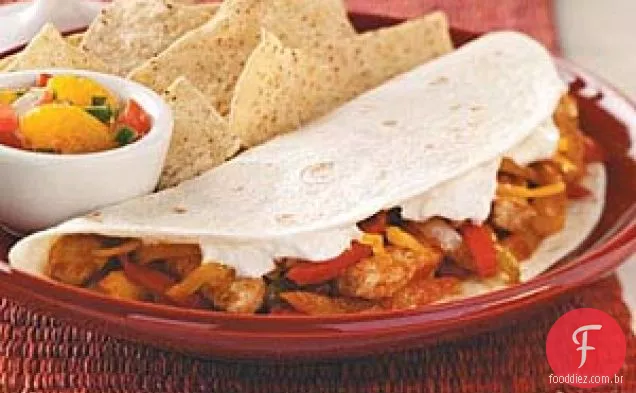 Fajitas de Porco com Pimenta