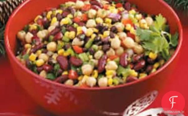 Salada de feijão confete