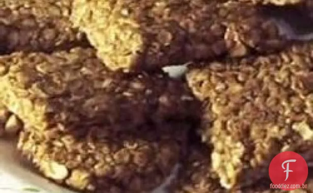 Biscoitos de aveia com chocolate instantâneo