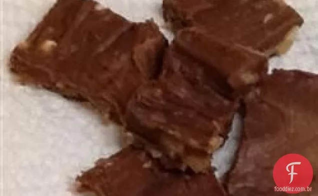 Fudge de massa de bolo fácil