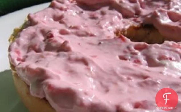 Creme de queijo cremoso com morango