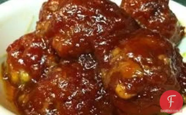Almôndegas Assadas no Churrasco