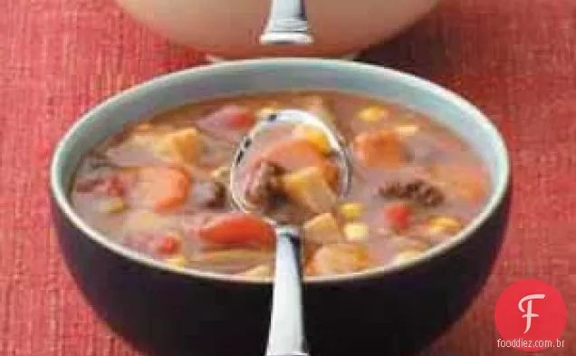 Sopa de Carne com Apressamento
