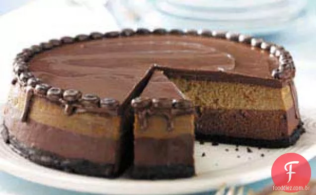 Cheesecake de Mocha em Camadas