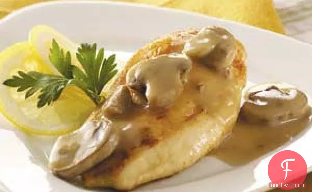 Frango com Cogumelos e Limão