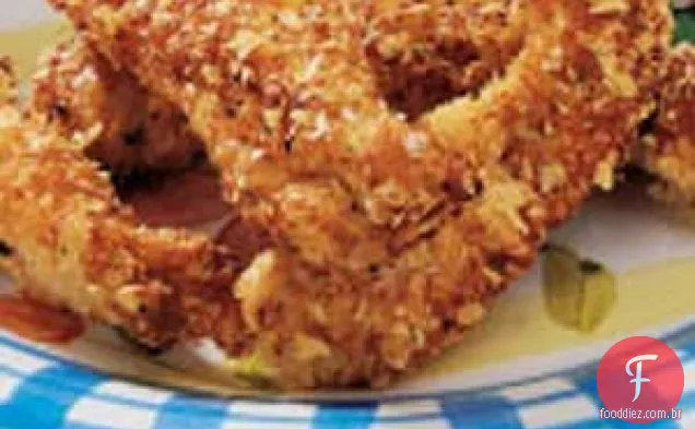 Tiras de Frango Crocantes