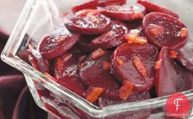Beterraba glaceada com laranja