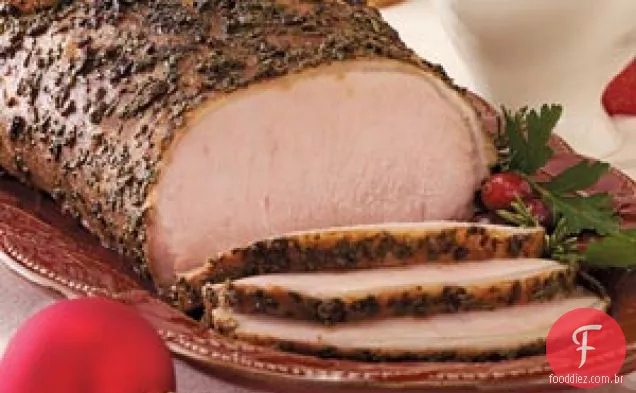 Lombo de Porco Assado Saboroso