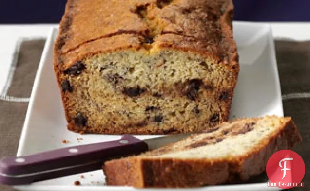 Pão de Banana com Gotas de Chocolate da Judy