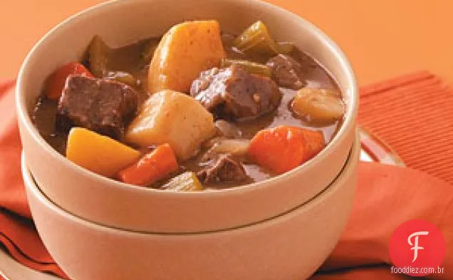 Ensopado Assado com Legumes de Raiz