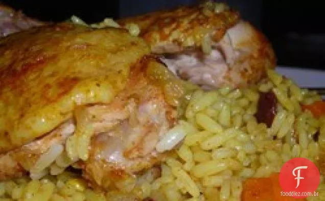 Frango Bombaim com Arroz
